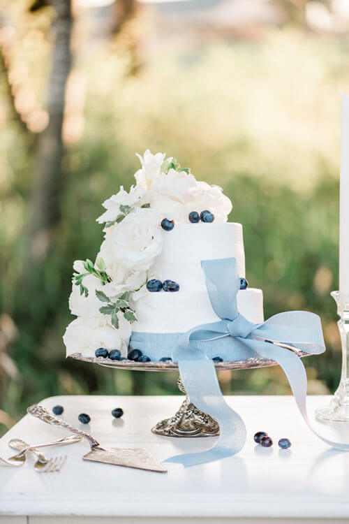 French Countryside Wedding Inspiration Cake