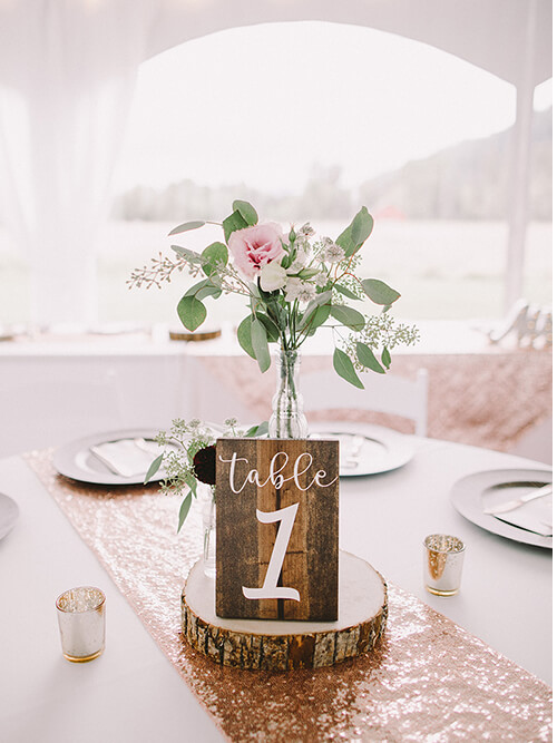 Rose Table Decor