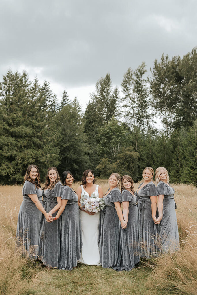 Bridesmaids and Bride