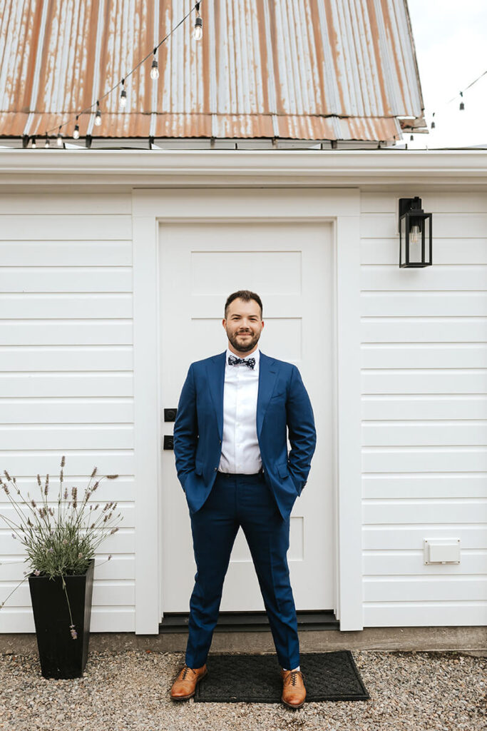 Groom in bowtie