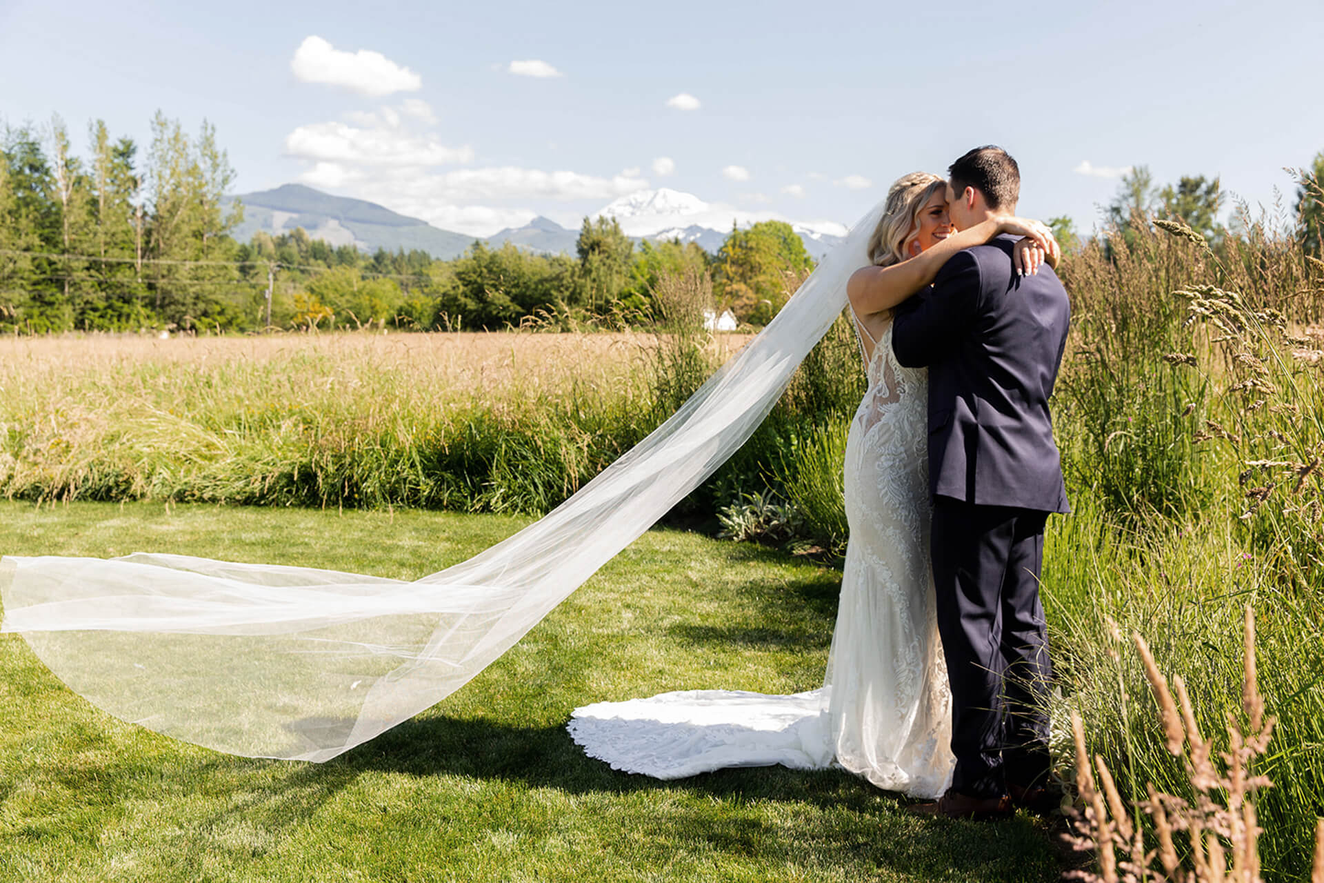 Bridal veil floating at Mount Peak Farm